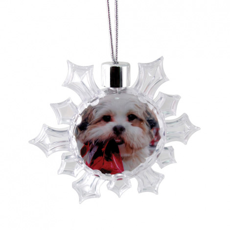 Deluxe Snowflake Ornament with String