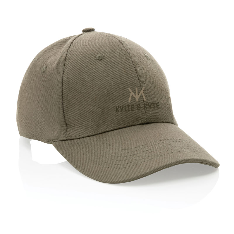 Impact 6 panel 280gr Recycled cotton cap with AWARE tracer