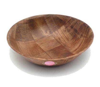 Woven Wooden Bowl (10Inch Diameter)