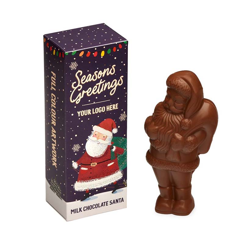 Winter Collection 25 - Eco Flip Top Box - Milk Chocolate - Santa