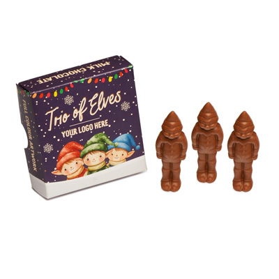Eco Treat Box Trio of Chocolate Elves