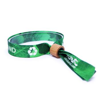 Rpet Fabric Wristbands with Bamboo Lock - 16mm 