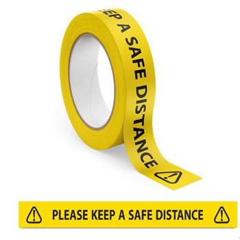 Keep A Safe Distance Hazard Warning Tape