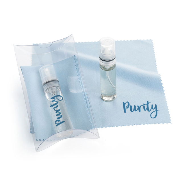 2pc Light Blue Screen and Glasses Cleaning Pillow Pack