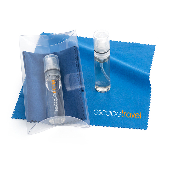 2pc Dark  Blue Screen and Glasses Cleaning Pillow Pack