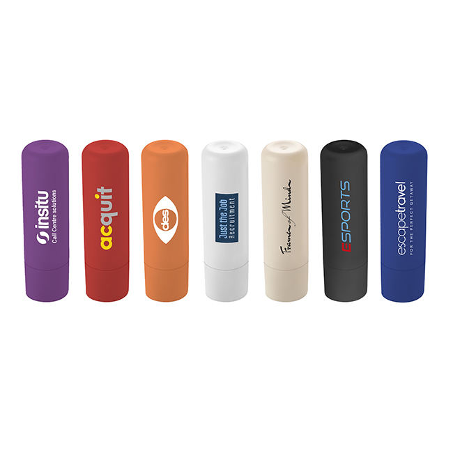 Black Recycled Plastic Lip Balm Stick