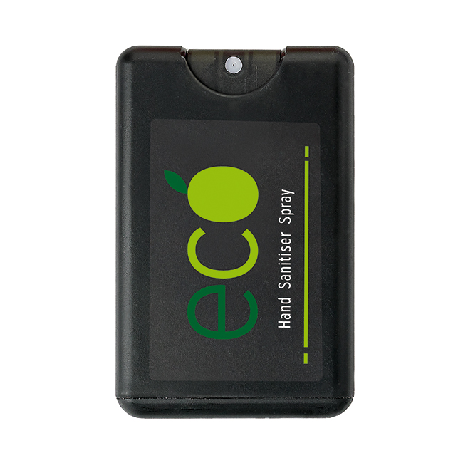 Black Credit Card Hand Sanitiser Spray 20ml
