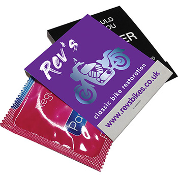 Bookmatch Condom Pack