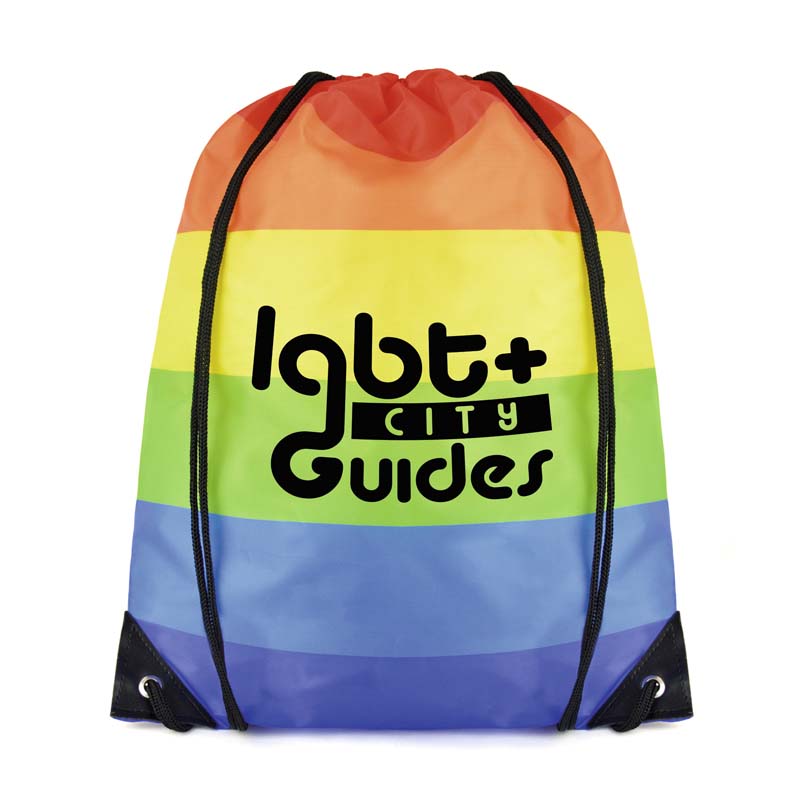 Rainbow Pegasus Drawstring Bag