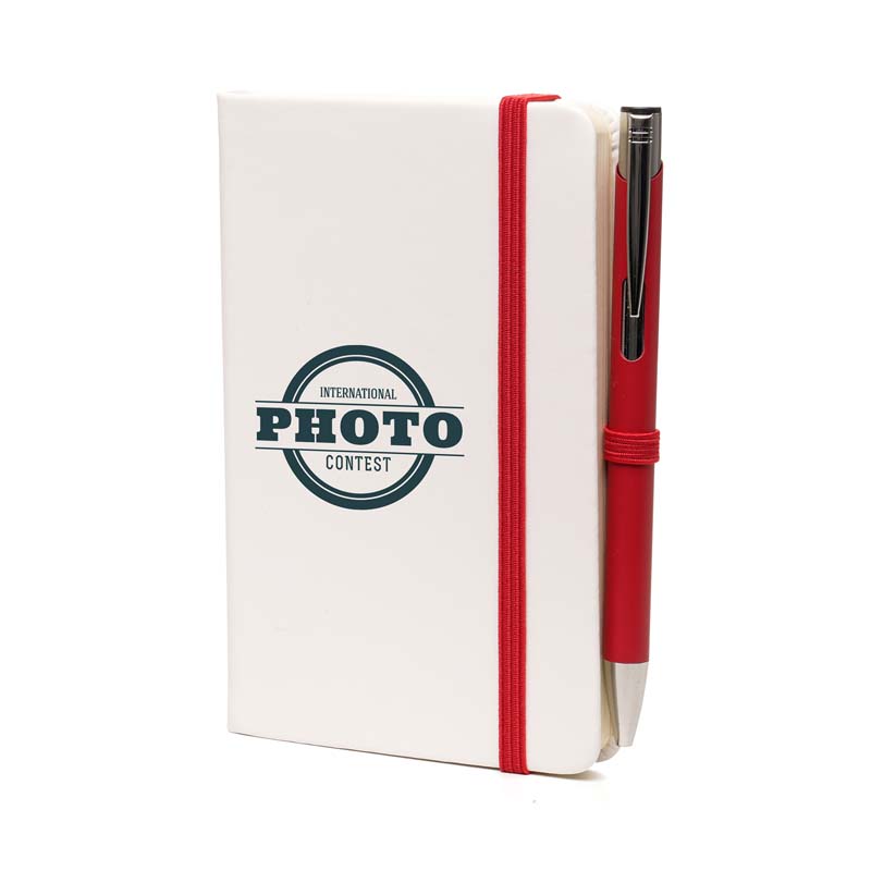 A6 White Mole Notebook and Pen