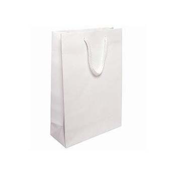 Gloss A4 White Laminated Paper Bag