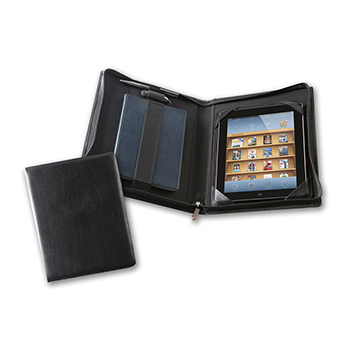 Belluno Deluxe Zipped Ipad Case with Notebook Holder
