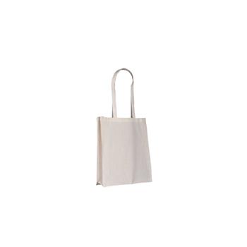 Natural 5oz Long Handled Cotton Shopper with a Gusset 
