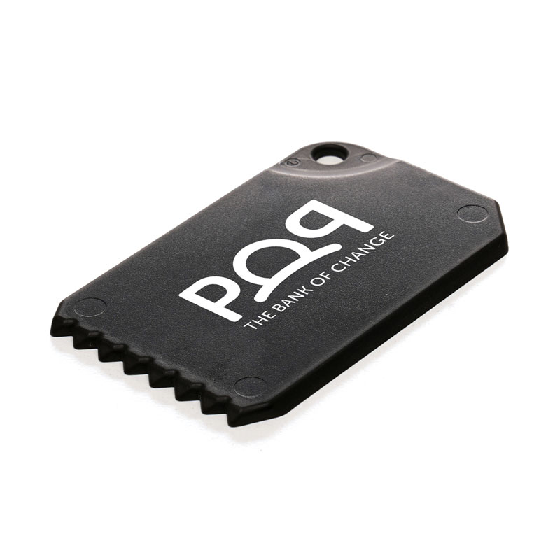 Made in Britain Recycled Business Card Ice Scraper