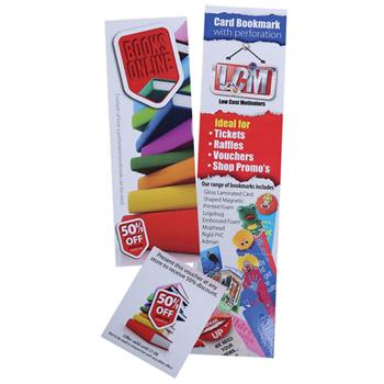 Coupon Perforated Bookmarks