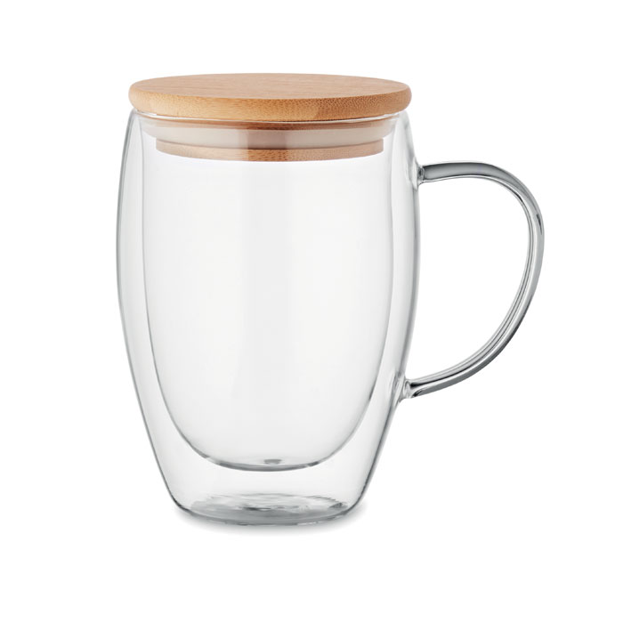 Double Wall Borosilicate Glass Mug 