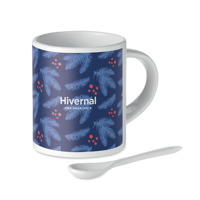 Sublimation Ceramic Mug and Spoon