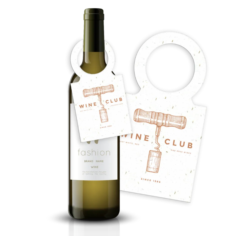 Seed Paper Wine Bottle Tag