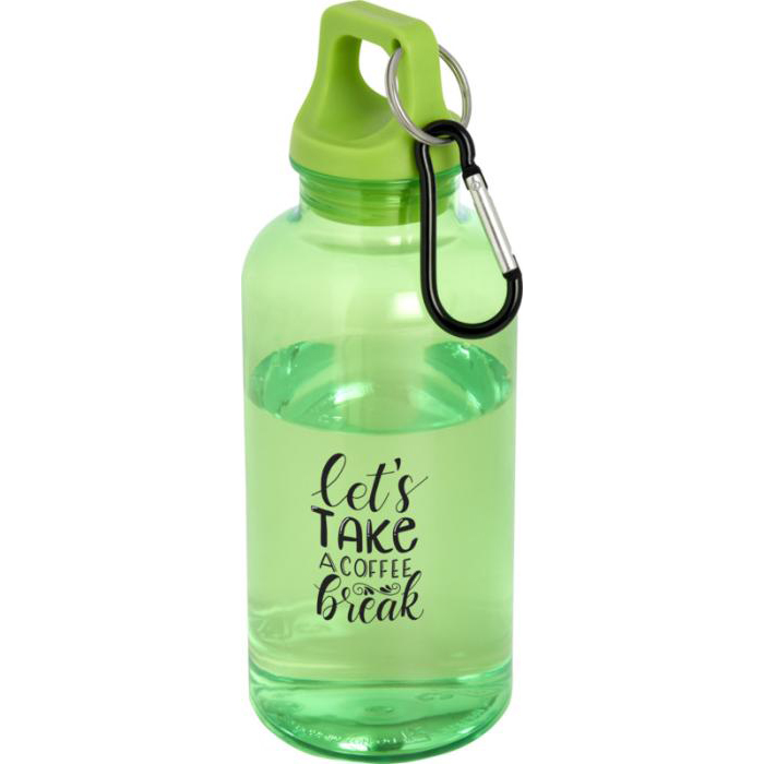 Oregon 400ml Rcs Certified Recycled Plastic Water Bottle with Carabiner