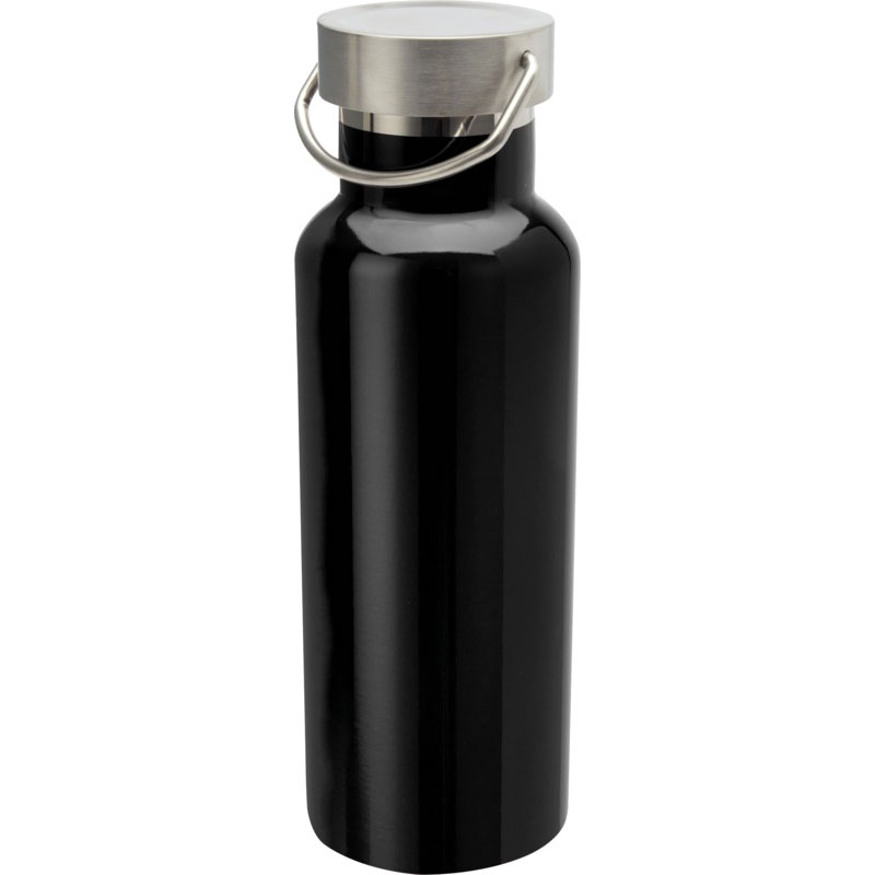 Thor 500ml RCS Recycled Stainless Steel Water Bottle – Black