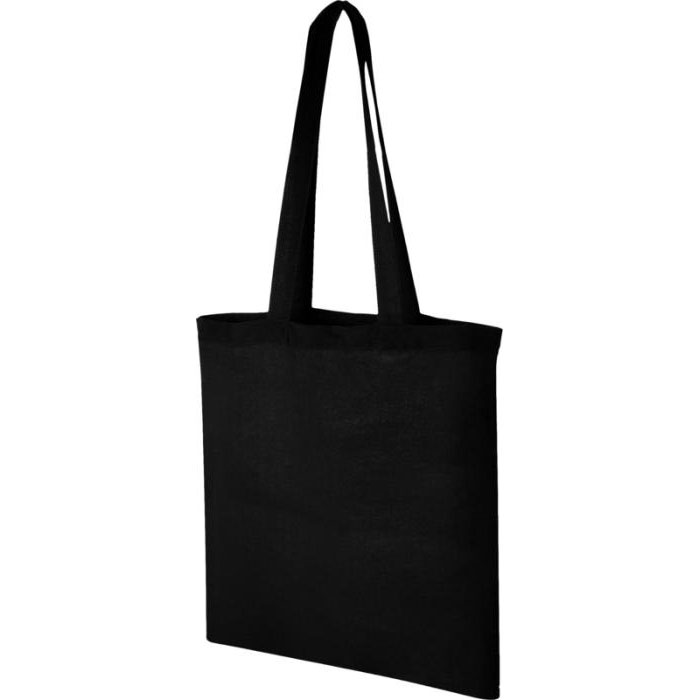 Carolina 100gsm Cotton Tote Bag 7L Solid Black