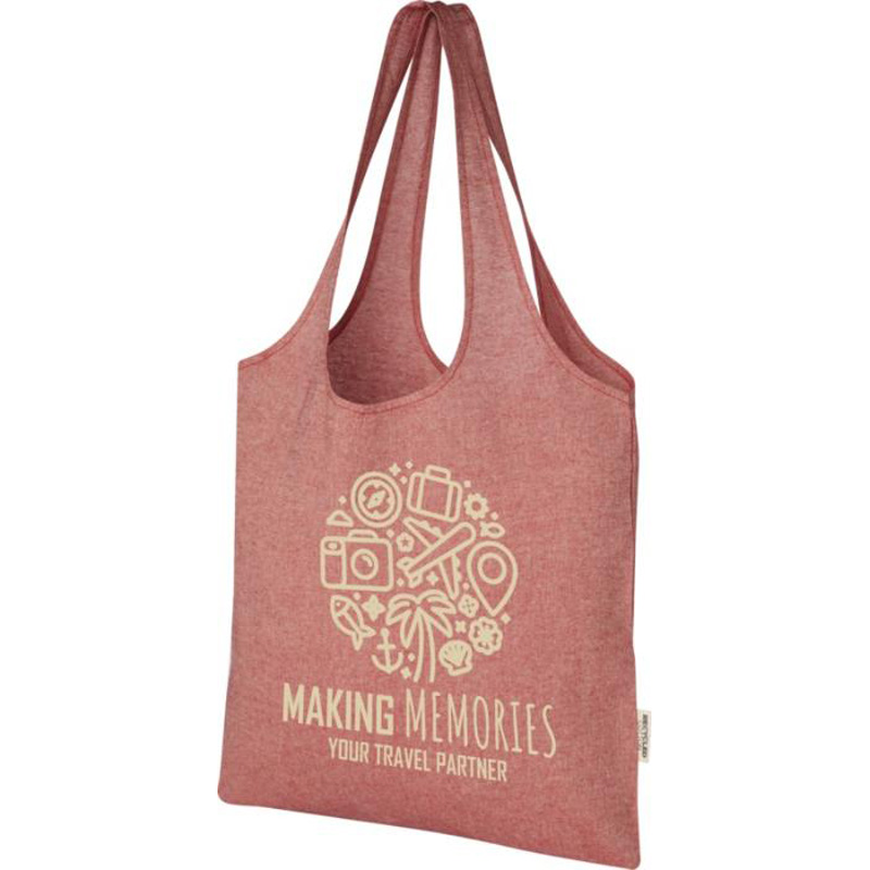 Pheebs 150gsm Recycled Cotton Trendy Tote Bag 7L