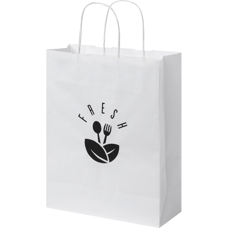  Kraft 80 g/m2 paper bag with twisted handles