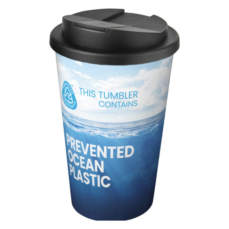 Brite-Americano POP 350 ml insulated tumbler with spill-proof lid