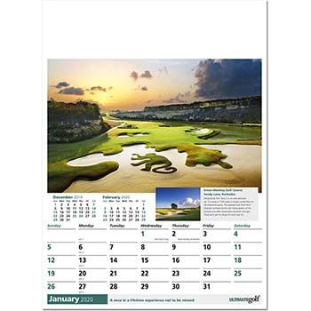 Ultimate Golf Wall Calendar
