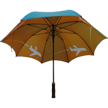 Fibrestorm Auto Double Canopy Umbrella