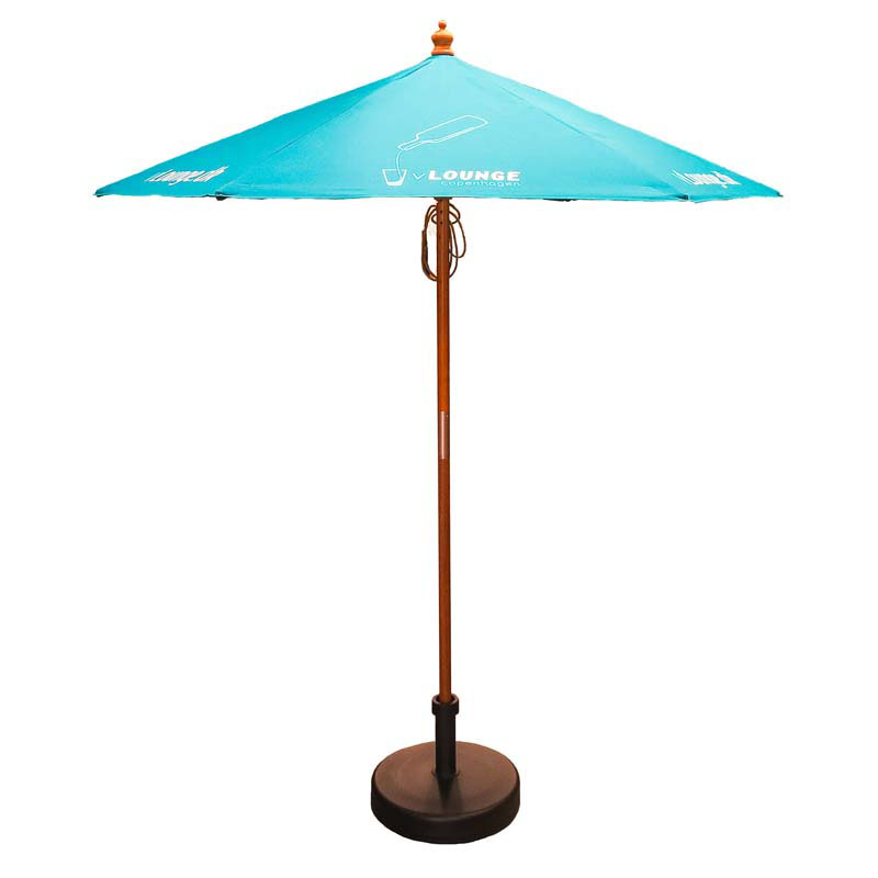 2m Round Wooden Parasol