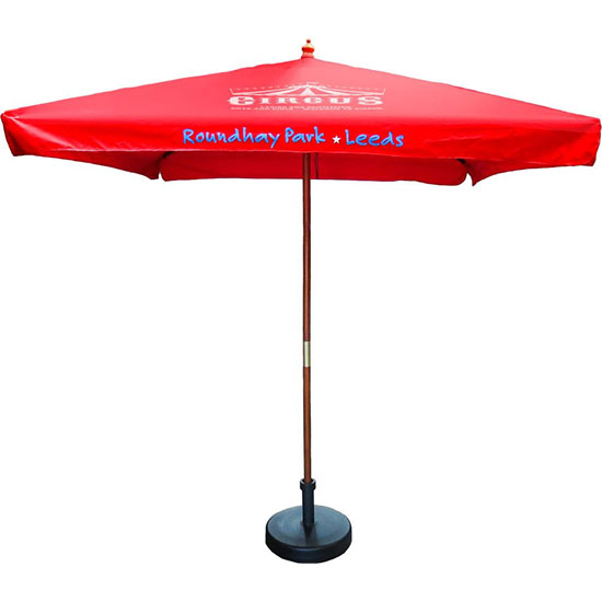 2m Square Wooden Parasol