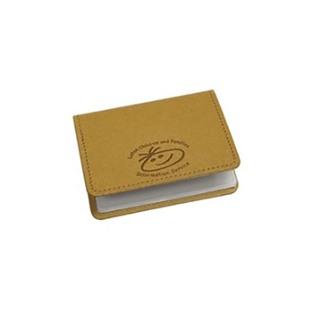 Eco Natural Leather Business Card Wallet