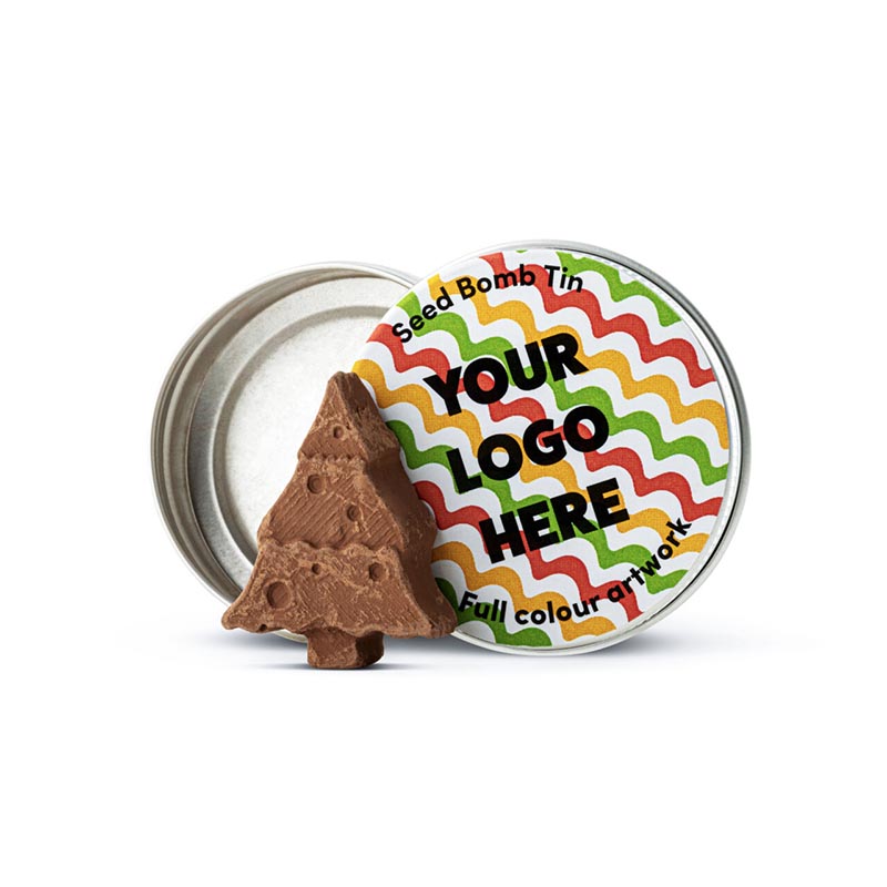 Christmas Tree Shaped Seed Bomb Tin