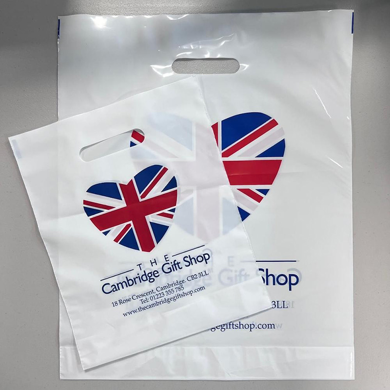 Punched Out Handle Polythene Carrier Bags