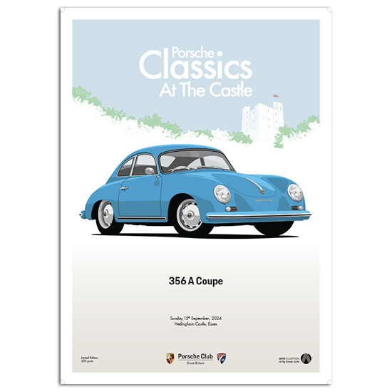 Porsche Classics At The Castle Poster