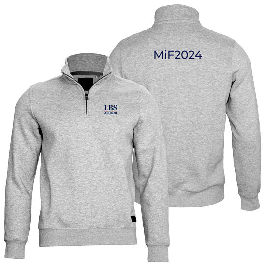 Quarter-Zip Nimbus Glendale Sweatshirt with Print on back personalised