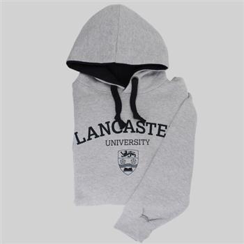 University Crest Hoodie Grey