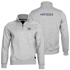 Quarter-Zip Nimbus Glendale Sweatshirt with Print on back personalised